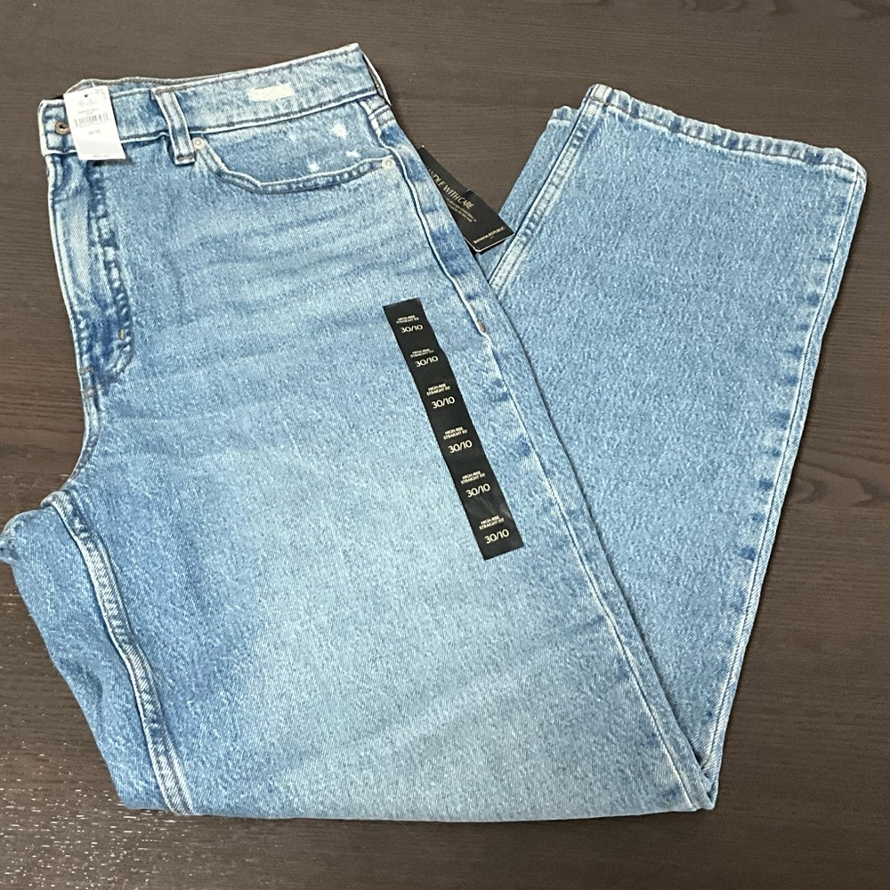 NWHigh waist jeans "Banana Republic" for women light blue (30/10) little stretch